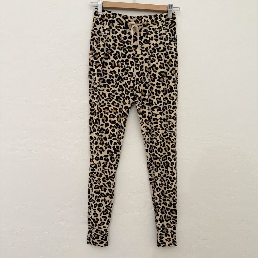 Posh Peanut Womens S Lana Leopard Bamboo Loungewear Lounge Set Pjs Pajamas - Picture 5 of 9